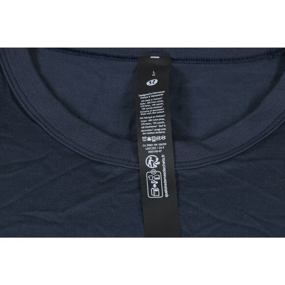 Lululemon Men’s Fundamental Long Sleeve Shirt Navy Blue Size Large NWT - Picture 2 of 11